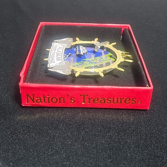 Nations Treasures Genuine Solid Brass Alaska Ornament - Picture 4 of 8